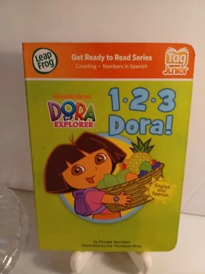 123 Dora the Explorer Board Book Hardback Tag Junior Leap Frog Book - Image 1 of 4
