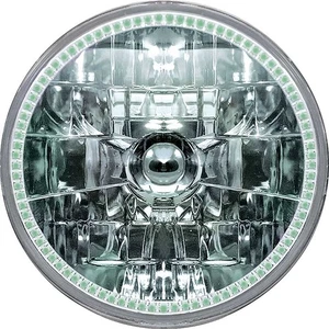 5-3/4" Oracle™ H4 Sealed Beam Headlamp with Green SMD Halo - Picture 1 of 4