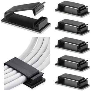 30PCS Self Adhesive Cable Clips – Wire Holder Hooks for Desk, TV & Cord Tidy - Afbeelding 1 van 6