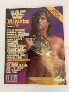WWF WWE Magazine December 1990 Texas Tornado Cover - Plus Merchandise Catalogue - Picture 1 of 6