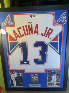 RONALD ACUNA JR. CAMISETA FIRMADA HOME BRAVES CITI CONNECT CERTIFICADO DE AUTENTICIDAD CON TARJETA BASE ROBADA - Imagen 1 de 5