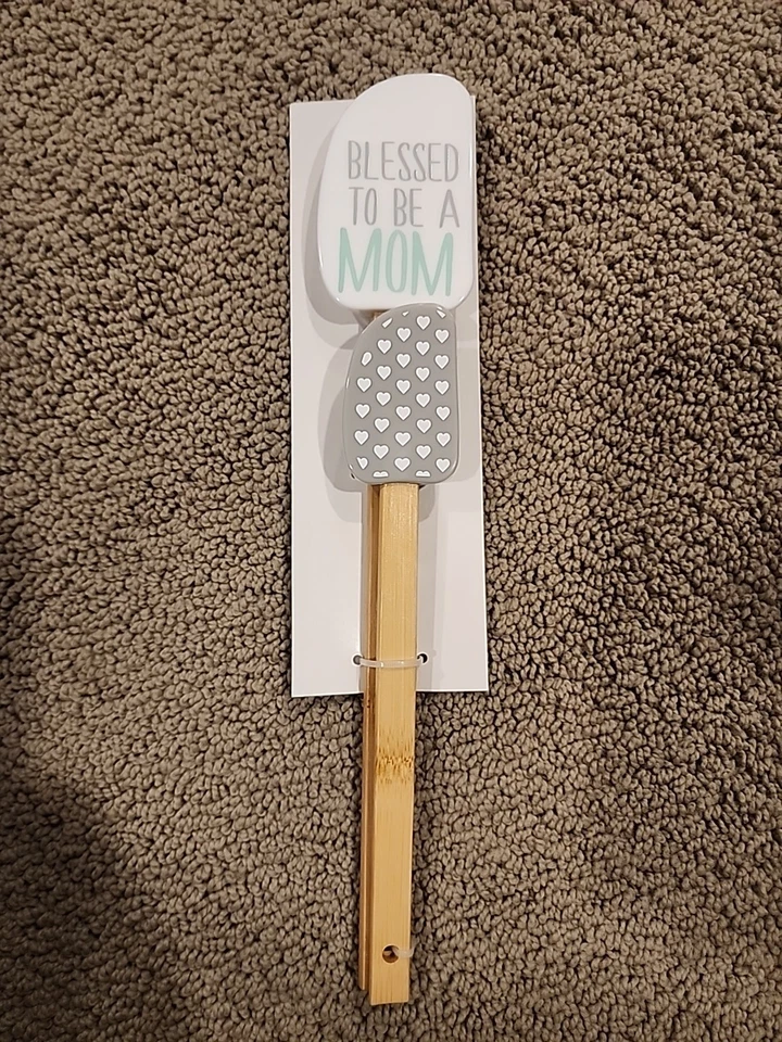 Juego de espátulas de silicona White River Home BLESSED TO BE A MOM Foto 1 de 3