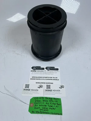 OEM 2003-2007 Dodge Ram 2500 3500 Cummins conducto de admisión de aire/tubo 53032848AA Foto 1 de 4