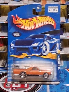 2000 Vintage Hot Wheels Mainline/Collector #246 '68 El CAMINO Orange mit Chrome5Sp - Bild 1 von 4