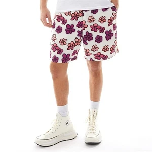 Converse Herrenshorts Größe Large 34-36 Zoll Blumenmuster rosa lila Skater neu mit Etikett - Bild 1 von 6