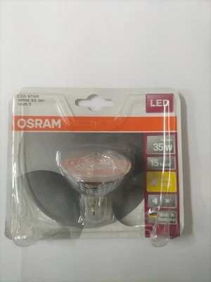 OSRAM LED STAR MR16 12 V 4.6W=35W 35 36’WARM WHITE GU5.3 300Im MADE IN GERMANY. - Image 1 of 4