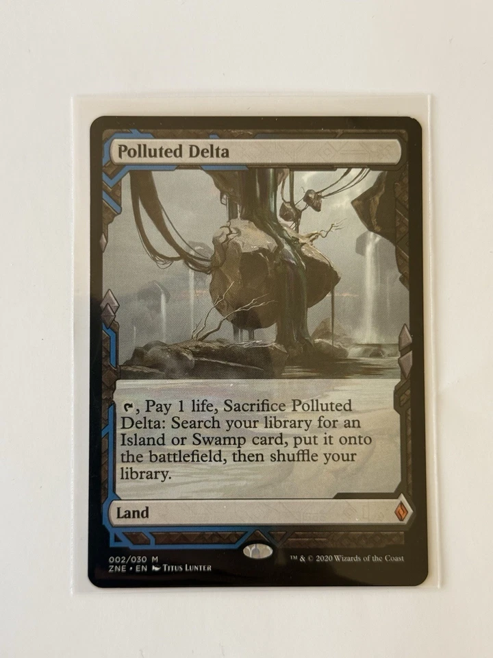 Magic the Gathering Zendikar Rising Expeditions Polluted Delta Card - Image 1 of 1