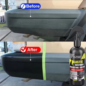 Sprai Polish nero rinnova e lucida plastica auto, interni e paraurti - Imagen 1 de 7