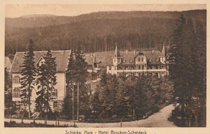 Alte Postkarte Schierke (Harz), Hotel Brocken-Scheideck, 1926 Sachsen-Anhalt - Bild 1 von 2