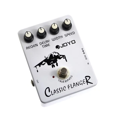 Pedal Flanger clásico Joyo JF-07 distribuidor de EE. UU. con 2 cables de conexión Foto 1 de 4