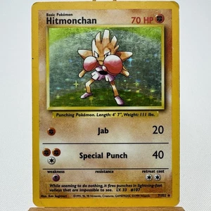 1999 Pokémon Hitmonchan • Base Set 7/102 • Moderately Played Holo - Picture 1 of 16