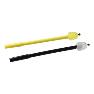 Plastics Chicken Neutral Pen Yellow and White Neutral Pen Office - Picture 1 of 12