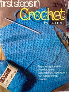 Patons Book No. 167 First Steps in Crochet Learn to Crochet + 25 Patterns - Picture 1 of 10