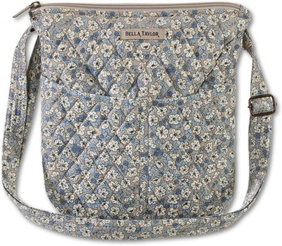 Cartera Bandolera Bella Taylor Hipster para Mujer | Talla Mediana Caqui Floral  Foto 1 de 4
