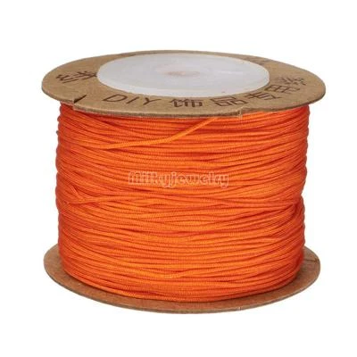 Brazalete de cuentas de macramé nudo chino hilo de cordón de nailon de 100 m hágalo usted mismo trenzado 0,8 mm Foto 1 de 4