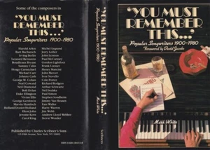 YOU MUST REMEMBER THIS, POPULAR SONGWRITERS 1900-1980, 1st, HARDBACK, DJ, 1985 - Imagen 1 de 8