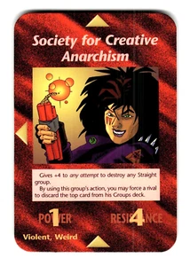 Society for Creative Anarchism Card Unlimited INWO Illuminati New World Order - Picture 1 of 4