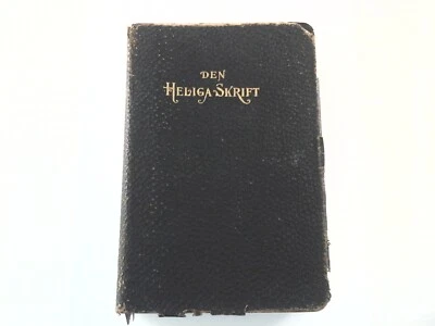 Antique 1878 BIBELN Den Heliga Skrift Eller Gamla Swedish Bible Religious Book * - Image 1 of 4