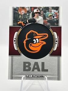 ADLEY RUTSCHMAN 2023 TOPPS COMMEMORATIVE TEAM LOGO ROOKIE ORIOLES #TLP-AR JC - Picture 1 of 2