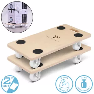 STAHLWERK Rollwagen 2er Set bis 250 kg 58x29 cm Transportroller Rollbrett - Bild 1 von 9