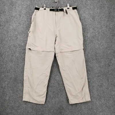 The North Face Pants Womens XL Beige Belted Nylon Convertible Hiking Outdoor - Image 1 of 4