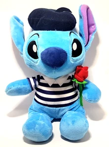 LILO & STITCH DISNEY STITCH with ROSE 12"PLUSH CUDDLY SOFT TOY STITCH - Picture 1 of 18