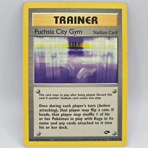 Trainer Fuchsia City Gym 114/132 Uncommon Gym Challenge Pokemon Tcg Vintage - Imagen 1 de 4