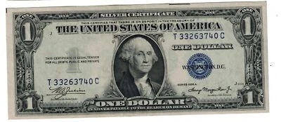 🇺🇸🇺🇸** 1935 A $1 ONE DOLLAR SILVER CERTIFICATE Cutting marks **🇺🇸🇺🇸 - Image 1 of 2
