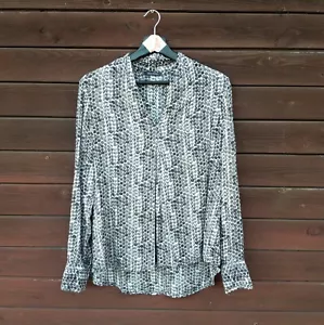 Marc O'Polo Blouse Long Sleeve V Neck Pullover Polka Dot Women M EU 38 US 7 UK 5 - Picture 1 of 6
