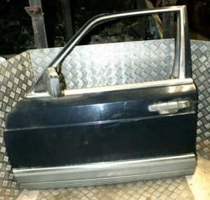 Mercedes Benz S-Klasse W126 Fahrertür vorne links vl schwarz Seitentür Tür door - Bild 1 von 1