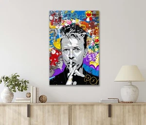 Graffiti Of Mysterious Man with A Secret 40x60cm Canvas or Metal Print Wall Art - Bild 1 von 4