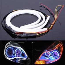 2 x 60cm Switchback LED Lampe Strip Streifen DRL Tagfahrlicht Leuchte Weiß /Gelb