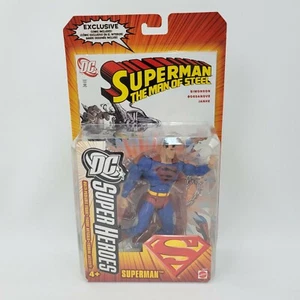 NOS 2006 DC SuperHeroes S3 Select Sculpt Superman Action Figure with Comic Book - Picture 1 of 12