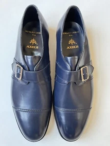 Edward Green Troon cinturino singolo monaco blu navy scuro 11/11,5 D 202 ultimo $1400 - Foto 1 di 10