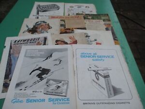 Lot of 10 Vintage Cigarette Magazine Advertisements 1940s-1960s 