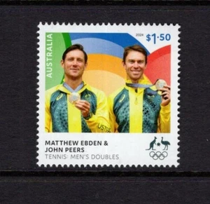 2024 Australia París Ganador de la Medalla de Oro Olímpica Ebden & Peers 12 Sello de $1,50 MNH - Imagen 1 de 1