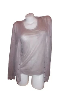 Comptoir Des Cotonniers - Lightweight Beige Linen Top & Cardigan twin set - Picture 1 of 9