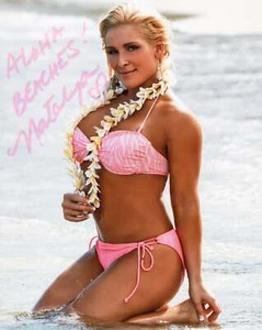 Nattie Natalya Neidhart inscribed funhouse metallic 8x10 - WWE photo signed auto - Picture 1 of 1