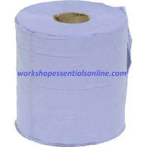 Blaue Papiertücher - kleine Rollen 6 Stück 150m Rollen. VC529 - Bild 1 von 1