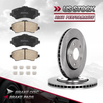 6X Front Disc Rotor & Brake Pads For Chrysler Town & Country Dodge Grand Caravan - Image 1 of 4