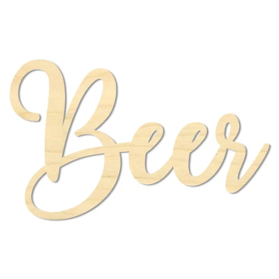 Beer Sign- Wooden Bar Sign - Image 1 of 4