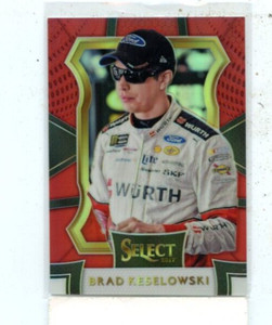 BRAD KESELOWSKI 2017 PANINI SELECT RACING RED PARALLEL #D /99 NASCAR
