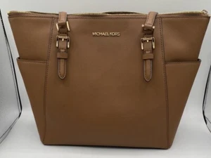 Michael Kors CHARLOTTE LG TZ TASCHE LEDER Gepäck 35T0GCFT7L-NOTE - Bild 1 von 13