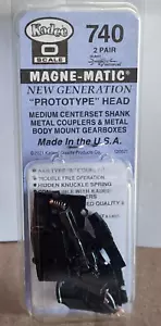 Kadee 740 Prototype Head Medium Centerset Metal Coupler Type E 2 Pairs O Scale - Picture 1 of 3