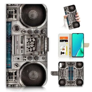 ( For Optus X Start 4 ) Wallet Flip Case Cover AJ23415 Old Boom Box - Picture 1 of 7