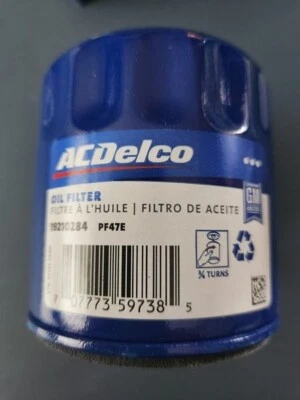 Kit de filtro de aceite de motor original ACDelco PF47E 19210284 Foto 1 de 2