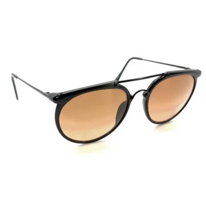 Serengeti 6227R Black Aviator Sunglasses Brown Lens Japan Designer Men Women - Picture 1 of 12