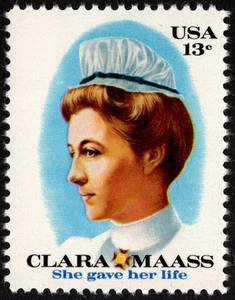 US Stamp Scott 1699 Mint NH F-VF 13 Cents Clara Maass Heroic Nurse Commemorative - Picture 1 of 1