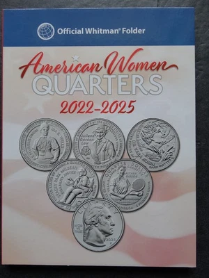 Carpeta de monedas Whitman American Women Quarters 2022-2025 álbum libro  Foto 1 de 4