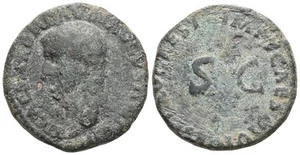 Roman Bronze As - Rome 37-38 AD - Germanicus - CAESAR - Picture 1 of 4